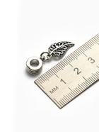 Шарм подвеска «Лист», цвет серебро - Фото 2