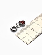 Шарм подвеска «Сердце», красный в серебре - Фото 4