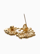 Брошь «Лебединая пара», белая в золоте - Фото 3