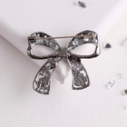 Брошь «Бант», цвет серый - Фото 2