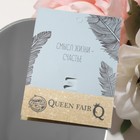 Брошь «Цветок» лилия, сиренево-белая в золоте - Фото 4