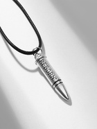 Кулон мужской «Пуля», цвет серебро на чёрном шнурке, 42 см 1194052