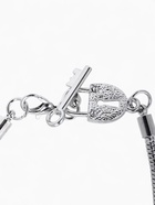 Браслет для шармов «Замочек», основа, цвет серебро, 20 см - Фото 5