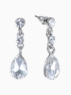 Набор 2 предмета: серьги, колье, цветок, белый в серебре, 45 см - Фото 5