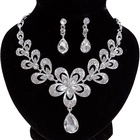 Набор 2 предмета: серьги, колье, цветок, белый в серебре, 45 см - Фото 8