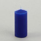 Свеча классическая 4х8,5 см, синяя - Фото 1