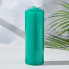 Свеча-цилиндр 5×15 см, зелёная - Фото 2
