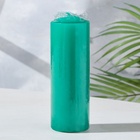 Свеча - цилиндр 5×15 см, зелёная - Фото 3