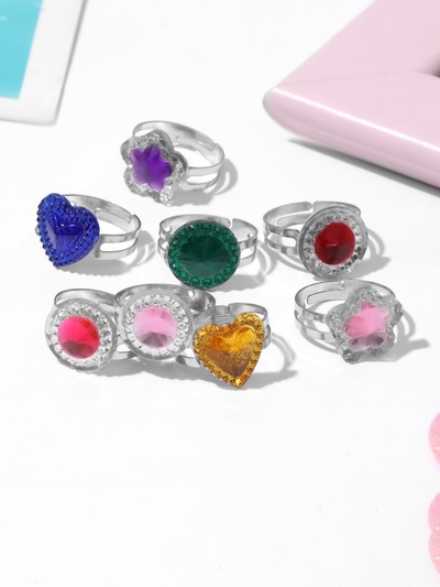 Кольцо «Выбражулька. Кристаллик», форма МИКС, цвет МИКС, безразмерное