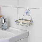 Мыльница на присоске, 11×8×9 см - Фото 1