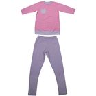 Комплект женский (джемпер, брюки), размер 52, цвет розовый в полоску, кулирка - Фото 2