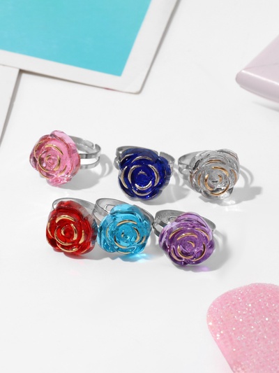 Кольцо «Выбражулька. Розочка», МИКС, безразмерное