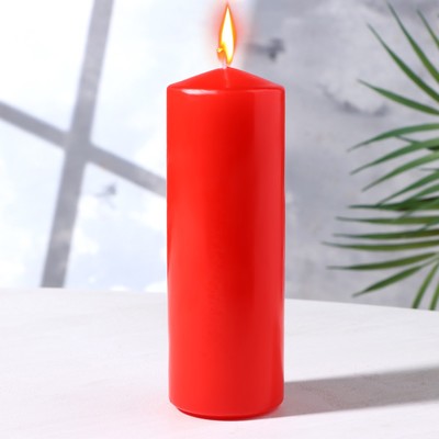 Свеча классическая 5×15 см, красная