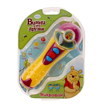 Игрушка музыкальная "Микрофон", Disney; Медвежонок Винни и его друзья, МИКС