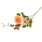 Цветы искусственные роза кустовая 94 см персиковая - Фото 1