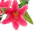 Цветы искусственные лилия 82 см Юнона малиновая - Фото 2