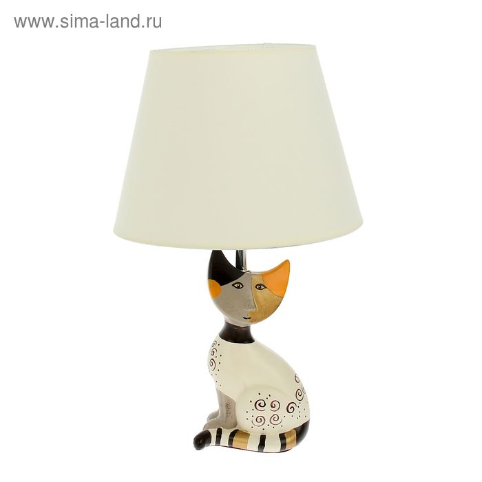 Лампа настольная с абажуром "Лунный кот" 43 см - Фото 1