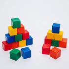 Набор цветных кубиков, 20 штук 6 х 6 см - фото 10052539