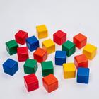 Набор цветных кубиков, 20 штук 6 х 6 см - фото 9545026