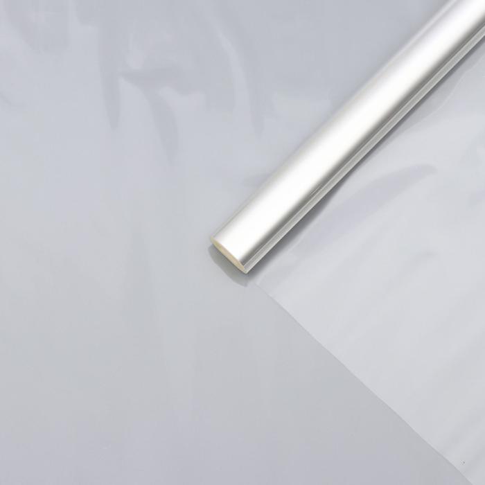 Плёнка для цветов прозрачная 0.8×13.6 м, 400 г, 40 мкм - Фото 1