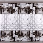 Клеенка столовая на нетканой основе 1,45х20 м "Декомир. Париж" цвет черный - Фото 3