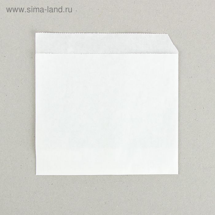 Пакет бумажный фасовочный, «Уголок», из жировлагостойкой бумаги 14 х 14 см - Фото 1