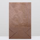 Пакет крафт бумажный фасовочный, прямоугольное дно 24 х 14 х 40 см - Фото 3