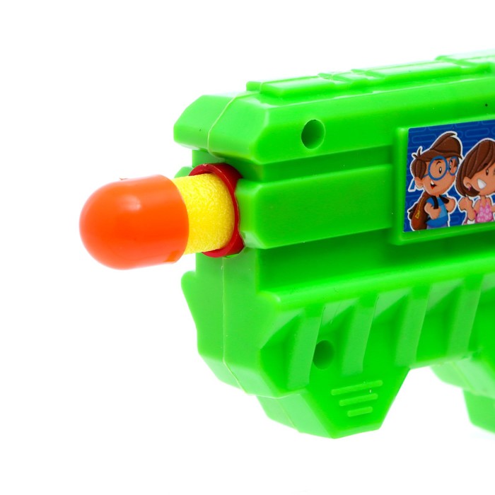 Пистолет «Бластер», стреляет мягкими пулями, цвета МИКС - фото 1912014292