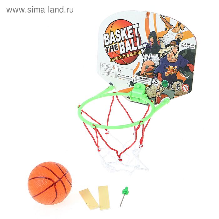 Баскетбольный набор "Супербросок", с мячом, МИКС - Фото 1