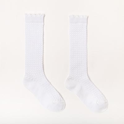 Гольфы детские, цвет белый, размер 12-14