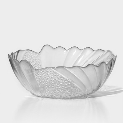 Салатник Paşabahçe Papillon, 1.5 л, d=23 см, стекло, прозрачный