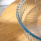 Форма круглая для запекания и выпечки из жаропрочного стекла Borcam, 1,5 л, рифлёная - Фото 3