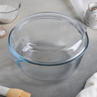 Форма для запекания Paşabahçe Borcam, 3 л, с крышкой, жаропрочное стекло, прозрачная - Фото 1