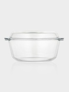 Форма для запекания Paşabahçe Borcam, 3 л, с крышкой, жаропрочное стекло, прозрачная - Фото 1