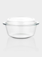 Форма для запекания Paşabahçe Borcam, 3 л, с крышкой, жаропрочное стекло, прозрачная - Фото 2