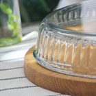 Форма круглая для запекания и выпечки из жаропрочного стекла Borcam, 2,6 л, рифлёная - Фото 4