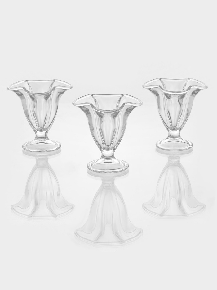 Набор креманок для мороженого стеклянный Ice ville, d=12 см, 3 шт. - Фото 1