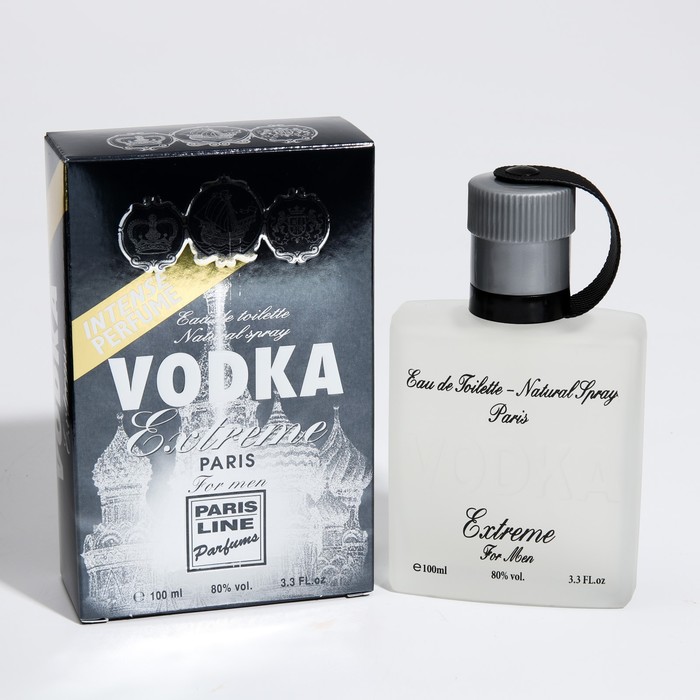 Туалетная вода мужская Vodka Extreme Intense PerfumeD, 100 мл - фото 1898005529