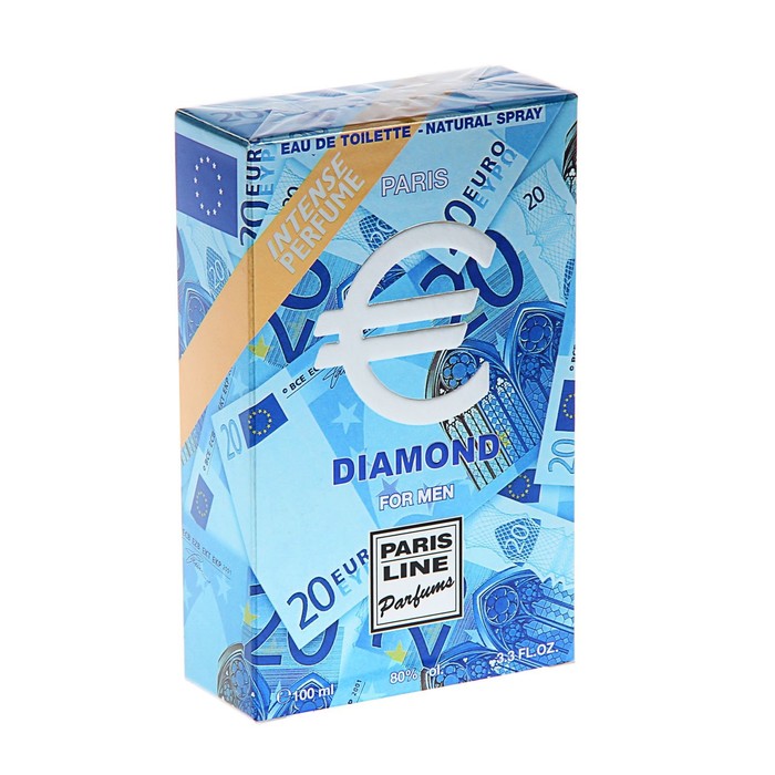 Туалетная вода мужская Euro Diamond Intense Perfume, 100 мл - фото 1898005534