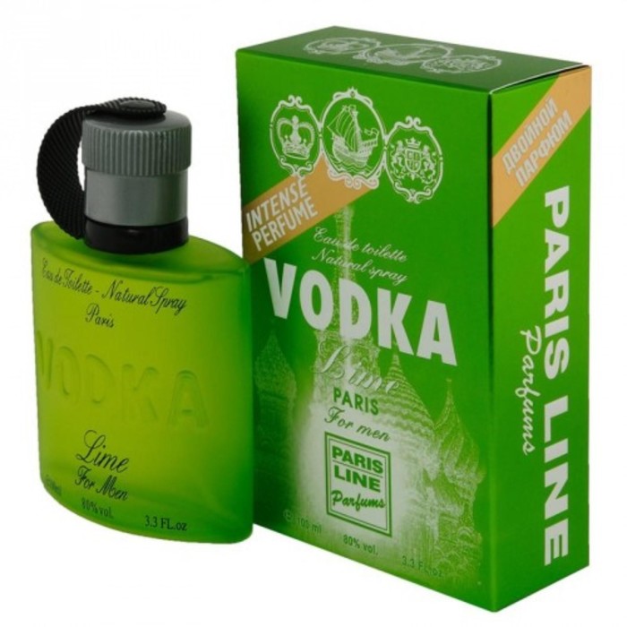 Туалетная вода мужская Vodka Lime Intense PerfumeD, 100 мл - фото 1896530325