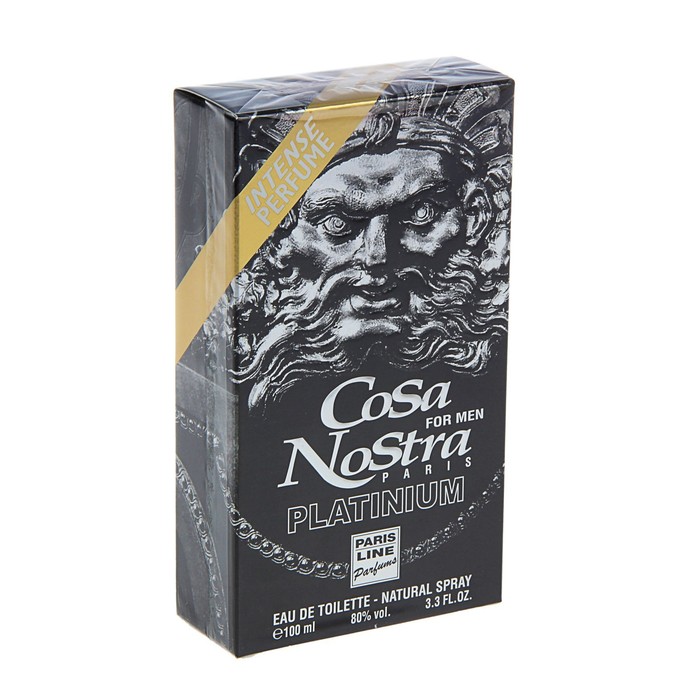 Туалетная вода мужская Cosa Nostra Platinium Intense Perfume, 100 мл - фото 1898005565