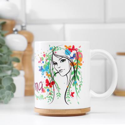 Кружка чайная керамическая «8 марта», 320 мл