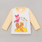 Футболка с длинным рукавом детская "Дисней беби: Медвежонок Винни и друзья", рост 68-74 (48) см, 6-9 мес, 100% хлопок - Фото 1