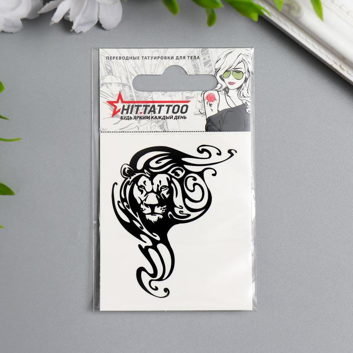 Татуировка на тело "Лев" 5,3х6,3 см - Фото 1