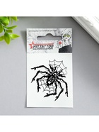 Переводная тату на тело «Паук в паутине», 5.3×6.3 см - Фото 2