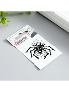 Переводная тату на тело «Паук в паутине», 5.3×6.3 см - Фото 3