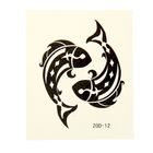 Татуировка на тело знак зодиака "Рыбы" 5,3х6,3 см - Фото 1