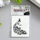 Татуировка на тело "Павлин" 5,3х6,3 см - Фото 2