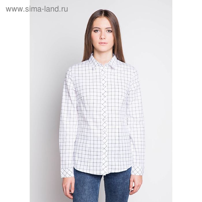 Рубашка женская, размер 44, цвет белый - Фото 1