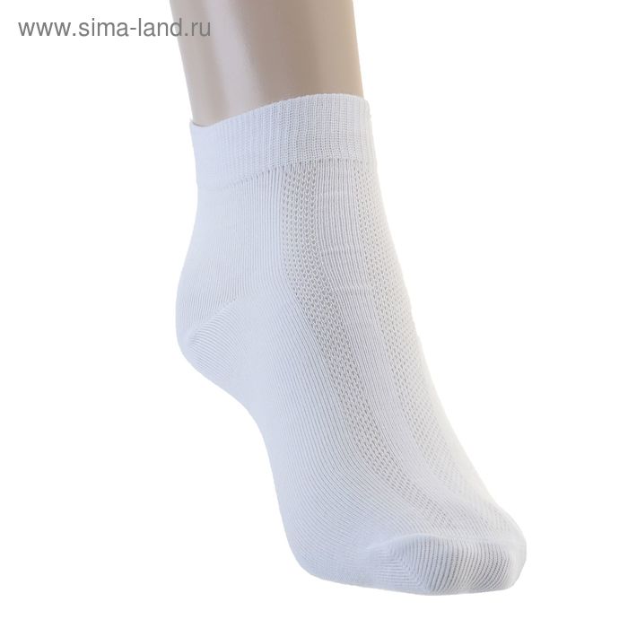Носки женские, размер 23 (размер обуви 36), цвет белый 12230 - Фото 1